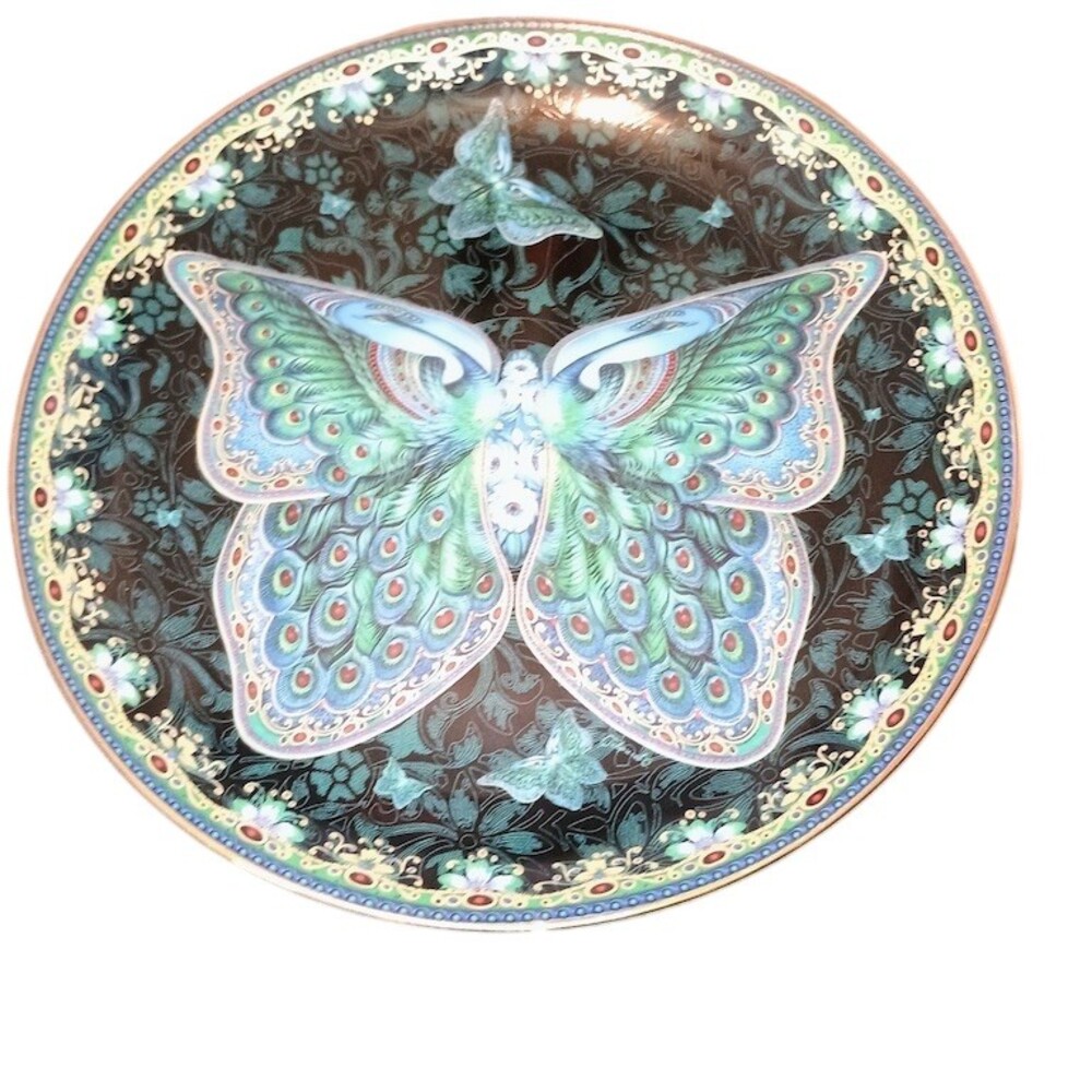 Bradford Exchange Enchanted Wings Emerald Elegance Butterfly Collector